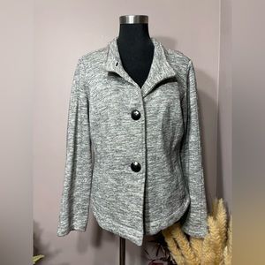 Hourglass Fleece Knit Sweater Jacket